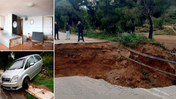 Ένας νεκρός και πλημμυρισμένα σπίτια από την κακοκαιρία στην Αττική: Άνοιξε τρύπα κοντά στη Μαραθώνος, κατέβηκε το βουνό στη Νέα Μάκρη