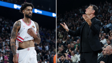 Έντονος διάλογος Μπαρτζώκα με Ντόρσεϊ μετά από επιθετικό φάουλ του γκαρντ του Ολυμπιακού, βίντεο 