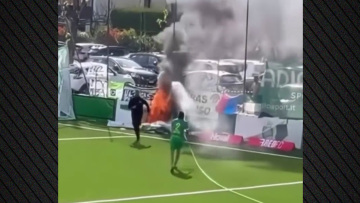 Φωτιά σε γήπεδο στην Ελβετία: Πρώην άσος της Ίντερ σε ρόλο πυροσβέστη πήρε την μάνικα και την έσβησε, δείτε βίντεο  