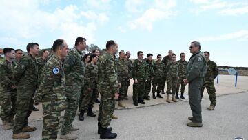 Στην Κάρπαθο ο αρχηγός της Πολεμικής Αεροπορίας - Επισκέφθηκε την 26η Μοίρα κατευθυνόμενων βλημάτων «Patriot»