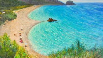 Tsantilis Art Gallery: Το μαγευτικό μπλε του Αιγαίου αποτυπώνεται στα έργα της έκθεσης της Stella Sevastopoulos