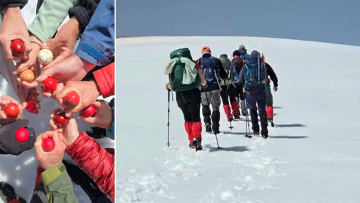 Τσούγκρισαν αυγά στην υψηλότερη κορυφή της Κρήτης, δείτε φωτογραφίες