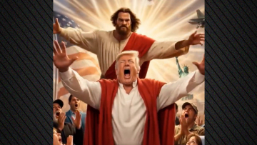 Οι Ιρανοί τρολάρουν τον Τραμπ για τη φωτογραφία του ως Ιησούς με βίντεο του Χριστού να τον πετάει στην... κολάση