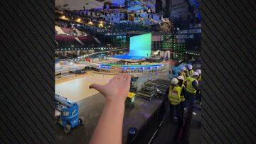 Η σκηνή της φετινής Eurovision υπό κατασκευή, δείτε βίντεο