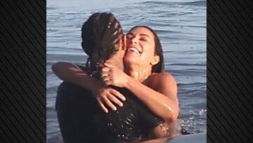 Οι τρυφερές αγκαλιές και τα αγγίγματα της Κιμ Καρντάσιαν και του Λιούις Χάμιλτον σε παραλία του Μαλιμπού