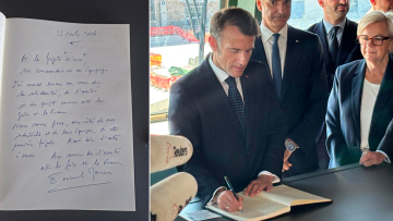 Το χειρόγραφο μήνυμα Μακρόν στη φρεγάτα «Κίμων»: Ενωμένοι στο όνομα της φιλίας και των κοινών σχεδίων Ελλάδας - Γαλλίας