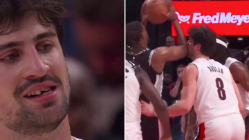 ΝΒΑ: Οι Μπλέιζερς έχασαν το ματς και ο Αβντίγια το δόντι του, δείτε βίντεο