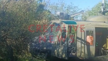 Αναγκαστική προσγείωση ελικοπτέρου της Πολεμικής Αεροπορίας στο Ηράκλειο Κρήτης, δείτε φωτογραφίες