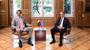 «Ευχαριστώ την Ελλάδα για τη στάση της»: Ο εμίρης του Κατάρ σε Μητσοτάκη με μηνύματα για νέες επενδύσεις και επαίνους για την ελληνική οικονομία 