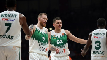 Euroleague: Η Ζάλγκιρις κέρδισε 81-78 την Φενέρ στο Κάουνας και μείωσε σε 2-1 τη σειρά 