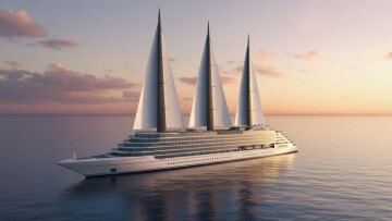 Το μεγαλύτερο ιστιοπλοϊκό yacht στον κόσμο: 220 μέτρα μήκος και τρία γιγαντιαία πανιά 1.500 τ.μ.