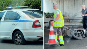 Τραγωδία στην Αττική Οδό: Νεκρός 60χρονος μοτοσικλετιστής που χτύπησε σε καθρέφτη περιπολικού και έπεσε πάνω σε φορτηγό