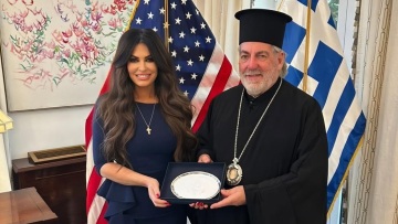 H Γκιλφόιλ συναντήθηκε με τον Αρχιεπίσκοπο Μεγάλης Βρετανίας: «Σταθερή η στήριξη των ΗΠΑ στον Οικουμενικό Πατριάρχη