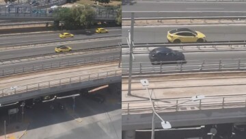 Απίστευτο βίντεο: Οδηγός ταξί έκανε όπισθεν στην Παραλιακή επειδή έχασε την έξοδο