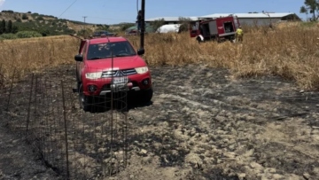 Υπό έλεγχο η φωτιά σε αγροτοδασική έκταση στο Ηράκλειο Κρήτης