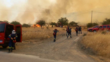 Φωτιά τώρα στην Επίδαυρο, καιεί ξερά χόρτα κοντά στο χωριό Αδάμι -  Επιχειρούν 60 πυροσβέστες, σηκώθηκαν δύο αεροσκάφη και δύο ελικόπτερα