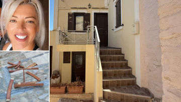 Το σπίτι όπου έγινε η φονική επίθεση στη διασώστρια του ΕΚΑΒ στη Σύρο και η καρέκλα που πέταξε ο 41χρονος: Η ΕΛΑΣ εξετάζει καρέ-καρέ τα βίντεο
