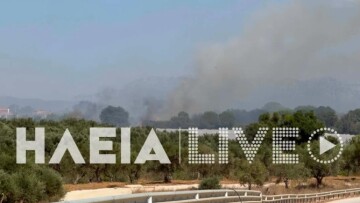 Φωτιά τώρα σε Γαστούνη και Κοττέικα Ηλείας, επιχειρούν ισχυρές δυνάμεις της Πυροσβεστικής
