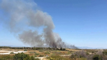 Φωτιά σε χαμηλή βλάστηση στην Ίμερο Ροδόπης, μήνυμα από το 112 για εκκένωση δύο περιοχών