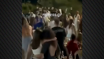 Άγριος καβγάς και ξύλο σε πανηγύρι στο Αντίρριο: Εκτοξεύτηκαν τραπέζια και καρέκλες, δείτε βίντεο 