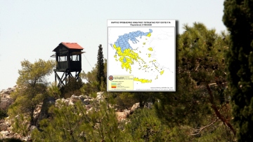 Ζέστη, άνεμοι και καμπανάκι για εκδήλωση πυρκαγιών: Οι 28 περιοχές σε υψηλό κίνδυνο, δείτε τον χάρτη
