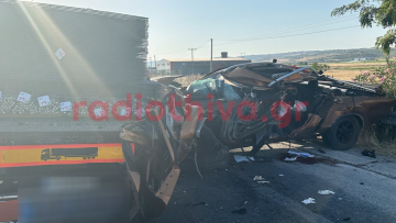 Τραγωδία έξω από τη Θήβα: Νεκρός 56χρονος σε σφοδρή σύγκρουση αγροτικού με φορτηγό