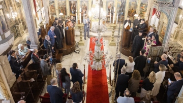 Θυρανοίξια από τον Οικουμενικό Πατριάρχη στον ανακαινισμένο Άγιο Χαράλαμπο του Βεβεκίου στην Κωνσταντινούπολη