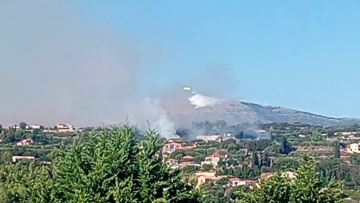 Χωρίς ενεργό μέτωπο η φωτιά στην Κεφαλονιά
