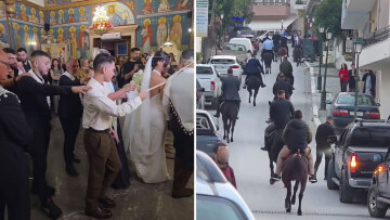 Γάμος υπερπαραγωγή στην Κρήτη με 14 καβαλάρηδες και 14 κουμπάρους, δείτε βίντεο