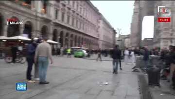 Milano, il giorno dopo le devastazioni, ancora tensione in città. La diretta