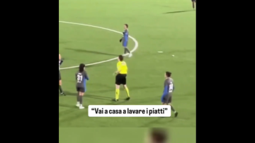 Αντιδράσεις στην Ιταλία για οπαδό που φώναξε «πήγαινε σπίτι να πλύνεις τα πιάτα» σε γυναίκα διαιτητή, δείτε βίντεο