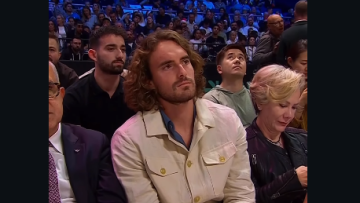 Στέφανος Τσιτσιπάς: Παρακολούθησε τον αγώνα της Ντουμπάι BC με την Μιλάνο ο Έλληνας τενίστας, βίντεο 