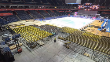 Η εντυπωσιακή μεταμόρφωση της αρένας του Βελιγραδίου: Από γήπεδο μπάσκετ σε πισίνα που φιλοξενεί το Ευρωπαϊκό πρωτάθλημα πόλο, βίντεο 