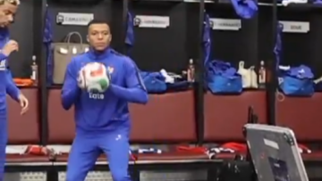 Εμπαπέ έτοιμος για NBA: Ευστόχησε άνετα σε σουτ μέσα στα αποδυτήρια της Εθνικής Γαλλίας, δείτε βίντεο 