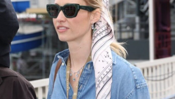 Μπεατρίς Μπορομέο: Η boho εμφάνιση με double denim
