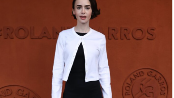Η Λίλι Κόλινς δοκίμασε τα νέα αγαπημένα French-girl flats της μόδας

