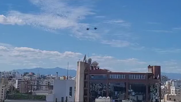 Ελληνικά F-16 πάνω από τη Λευκωσία ενόψει της στρατιωτικής παρέλασης για την 66η επέτειο της ανεξαρτησίας της Κύπρου, δείτε βίντεο
