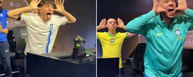 Viral τα βίντεο από το παγκόσμιο πρωτάθλημα FIFA στο κινητό: Ο πανηγυρισμός του Έλληνα και η απάντηση του Βραζιλιάνου
