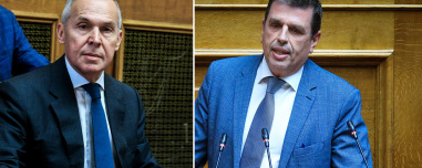«Γαλάζιο» επεισόδιο στη Βουλή μεταξύ Δαβάκη και Καιρίδη για την απουσία Δένδια