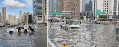 Δείτε βίντεο: Χάος σε Ντουμπάι και Εμιράτα από την κακοκαιρία, ποτάμια λάσπης οι δρόμοι, ακυρώθηκαν δεκάδες πτήσεις