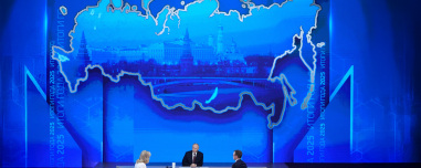 Αμετακίνητος ο Πούτιν στο εδαφικό για την Ουκρανία: Το ξεκάθαρο μήνυμά του με τον χάρτη που παρουσιάστηκε στη συνέντευξή του