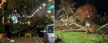 Μεγάλες ζημιές στην Αλεξανδρούπολη: Άνεμοι με ριπές 140 χιλιομέτρων χτύπησαν την πόλη, δείτε βίντεο