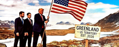 «Η Γροιλανδία έδαφος των ΗΠΑ από το 2026» το νέο μήνυμα του Τραμπ, έντυσε με τη σημαία της Αμερικής και τον Καναδά