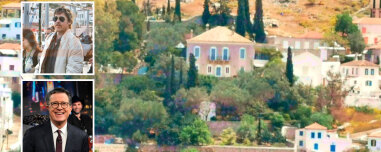 Η βίλα που μένει ο Μπραντ Πιτ στην Ύδρα: Ήταν του Κώστα Μπουτάρη, βγήκε σε πλειστηριασμό, ανήκει στον διάσημο παρουσιαστή Στίβεν Κόλμπερτ