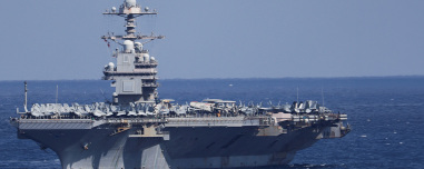 Επόμενος σταθμός, Περσικός, για το γιγαντιαίο αεροπλανοφόρο Gerald Ford που ανεφοδιάζεται στη Σούδα, βίντεο και φωτογραφίες