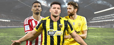 Η ΑΕΚ συνέτριψε 4-0 τον Ηρακλή, ο Ολυμπιακός δύσκολα 1-0 τον Ατρόμητο, ο Άρης με ανατροπή 3-2 στην Καλαμάτα, δείτε τα γκολ