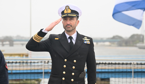 Ο αντιπλοίαρχος Ιωάννης Κιζάνης είναι ο κυβερνήτης της φρεγάτας «Κίμων»