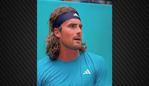 Ξέφυγε ο Τσιτσιπάς στην πρεμιέρα του στη Μαδρίτη: Άρχισε τα... γαλλικά προς τον πατέρα του και τους συνεργάτες του, βίντεο 