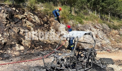 Από όχημα τύπου «Buggy» ξεκίνησε η φωτιά στον Μαραθιά Ζακύνθου, δείτε εικόνες από το σημείο