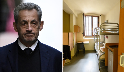 Μέσα στο κελί των 9 τ.μ. όπου κρατείται ο Σαρκοζί, έχει γραφείο και TV ενώ το έχει διακοσμήσει με φωτογραφίες - Ο συμβολισμός των βιβλίων που πήρε μαζί του